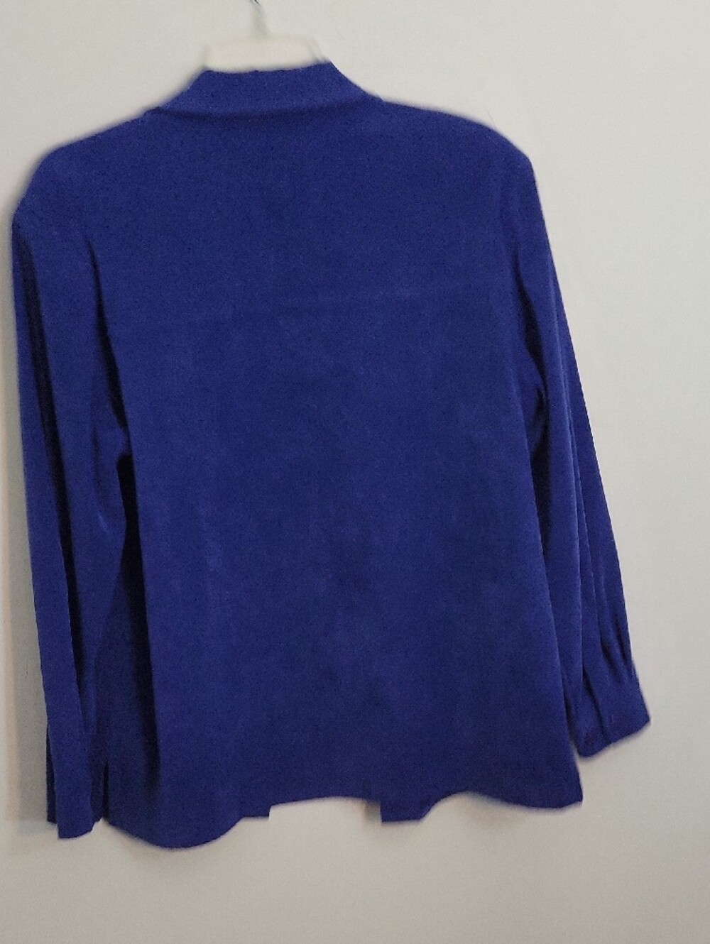 Allison Daley Deep Blue Suede Button-Front Jacket - Picture 4 of 5